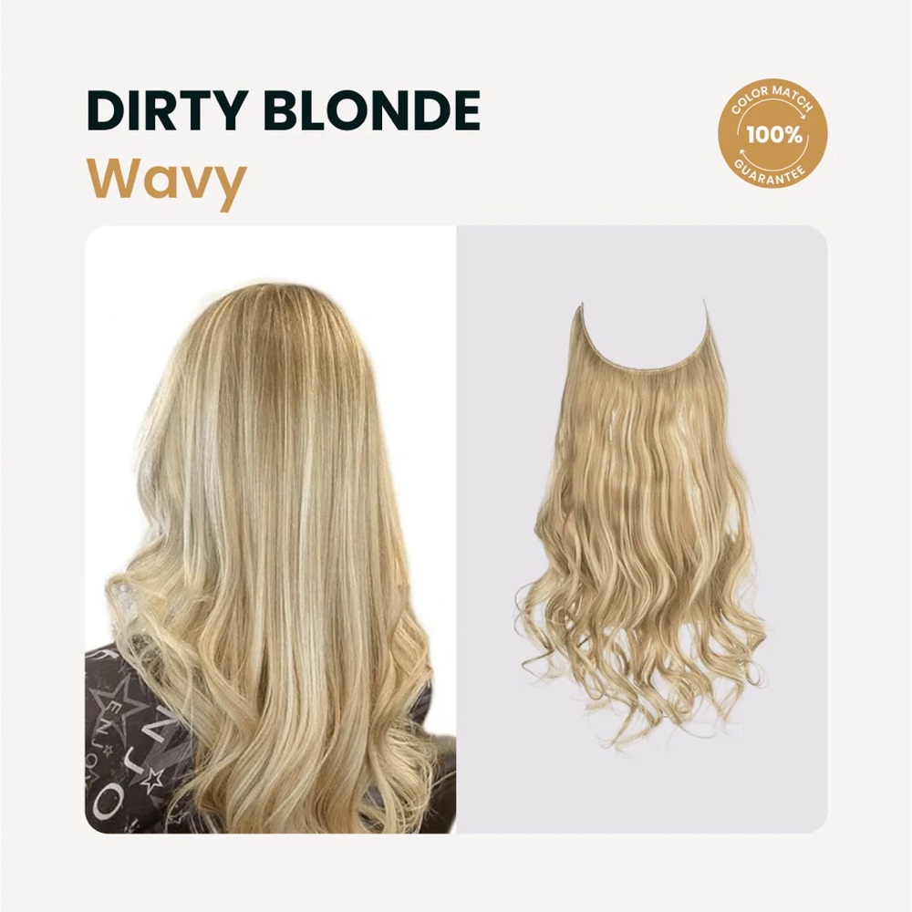 Thathair Dirty Blonde Halo Hair Extension 14 inch